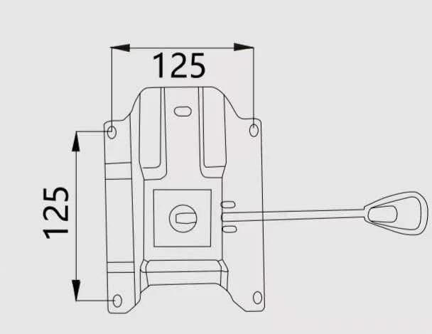 Office Chair Tilt Mechanism Brazil | Heavy Duty Black Metal Seat Base Plate With Height Adjustment Lever price
